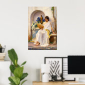 Poster Flora by John William Waterhouse (Bureau à domicile)