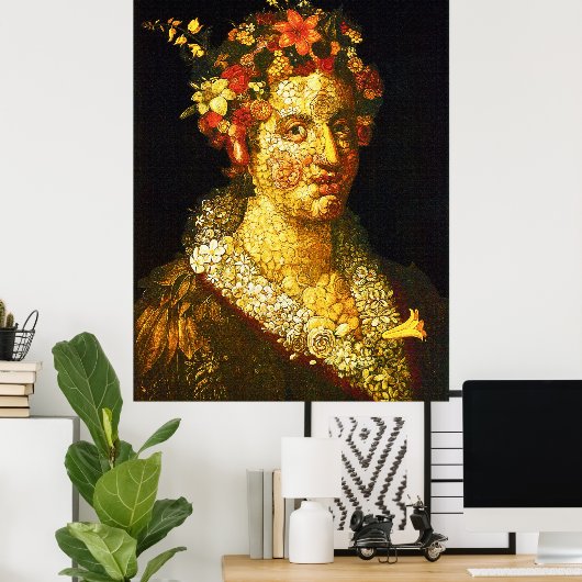 Poster Flora - Giuseppe Arcimboldo (Bureau à domicile)