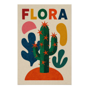 Poster FLORA – Une explosion botanique en couleurs