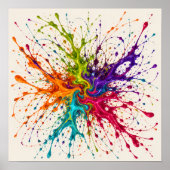 Poster Floraison chromatique (Devant)
