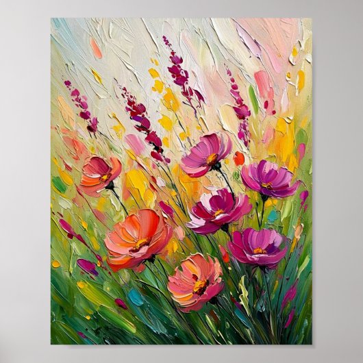 Poster Floraison cinétique de l'été (Devant)