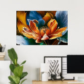 Poster Floraison de Lumière (Bureau à domicile)