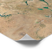 Poster Floraison De Phytoplancton Bleu En Mer Noire (Coin)