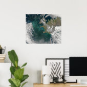 Poster Floraison de phytoplancton dans l'Atlantique Nord (Bureau à domicile)