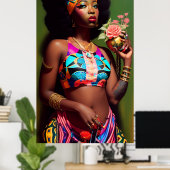 Poster Floraison Florence - Ken Gage Art (Bureau à domicile)