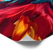 Poster Floraison radieuse – Expression florale abstraite  (Coin)