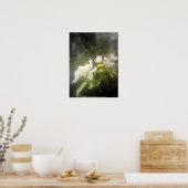 Poster floraisons de pomme #2, focale noir et blanc (Cuisine)