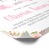 Poster Floral 1er Anniversaire Heure Capsule Activité de  (Coin)