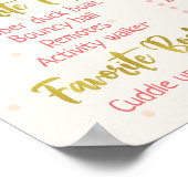 Poster Floral 1er Anniversaire Poster (Coin)