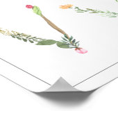 Poster Floral ABC Alphabet Nursery Art (Coin)