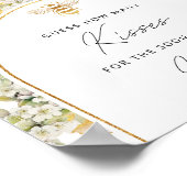 Poster Floral abeille combien de baisers jeu de douche de (Coin)