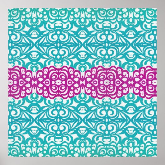 Poster Floral abstrait arrière - plan (Devant)