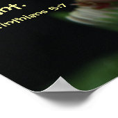 Poster floral avec verset de la Bible de 2 Corinth (Coin)