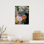 Poster Floral baroque - Bouquet (Cuisine)