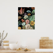 Poster Floral baroque - Bouquet de fleurs (Cuisine)
