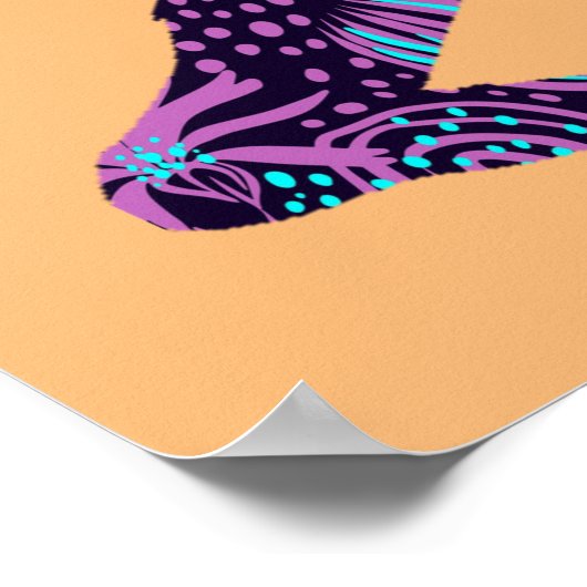 POSTER FLORAL BIGFOOT         (Coin)