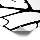 Poster Floral Black and White Seamless Pattern. Modern Ar (Coin)