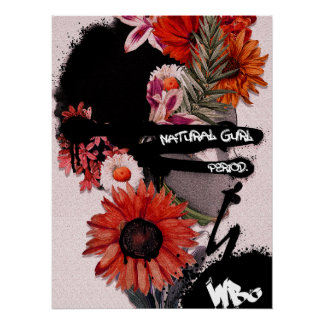 Poster Floral Black Beauty