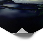 Poster Floral blanc Rosebud Trio (Coin)