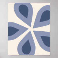 Floral bleu