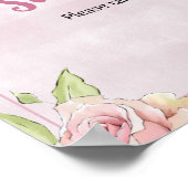 Poster Floral Blooms L'amour est un signe de fête (Coin)