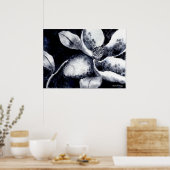 Poster floral "Blossom White" (Cuisine)