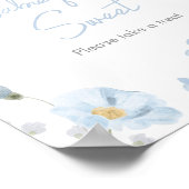 Poster Floral Blue Spring Baby in Bloom Babies are Sweet (Coin)