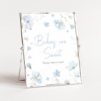 Floral Blue Spring Baby in Bloom Babies are Sweet