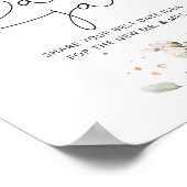 Poster Floral blush marine datent les idées de nuit. Date (Coin)