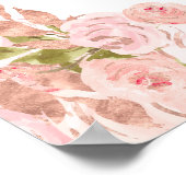 Poster Floral Blush Rose Or Tiara Butterfly Quinceañera (Coin)