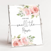 Poster Floral blush Stop and smell the rose 