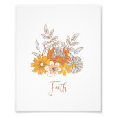 Poster Floral Boho Nursery Wall Art (Devant)