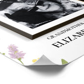 Poster Floral Boho Réservé Siège Mariage Signal Décédé (Coin)