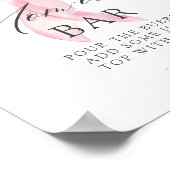 Poster Floral Bow Baby in Bloom Baby shower Mom-osa Bar (Coin)