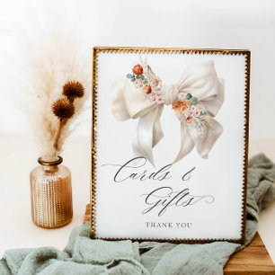 Poster Floral Bow Baby in Bloom Cartes et cadeaux