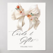 Poster Floral Bow Baby in Bloom Cartes et cadeaux (Devant)