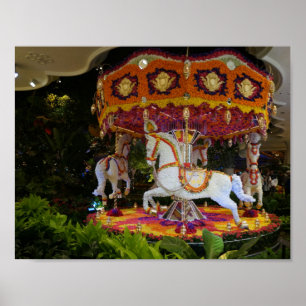 Poster Floral Carousel Wynn Las Vegas