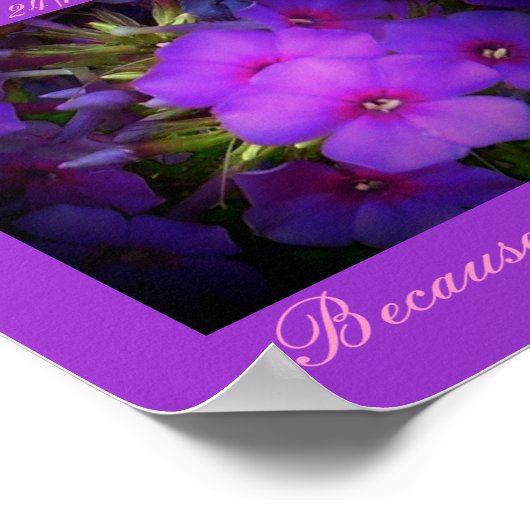 Poster Floral Conception-Fibromyalgie (Coin)