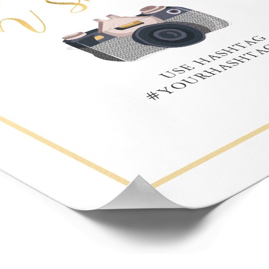 Poster floral de Boho Wispy Oh Snap (Coin)