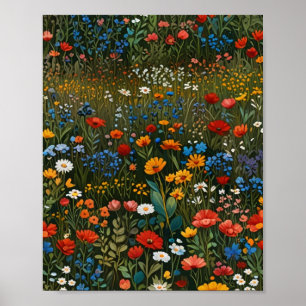 Poster Floral de charme Art mural élégant
