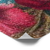 Poster Floral Delal British shorthair Chat, Cute Kitten (Coin)