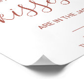 Poster Floral Devant Combien De Baisers Fête des mariées  (Coin)