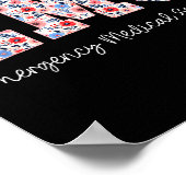 Poster Floral Ems Emergency Medical Services Emt Wildflow (Coin)