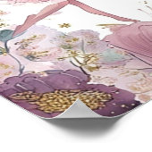 Poster Floral Fairy First Birthday Personalised Welcome (Coin)