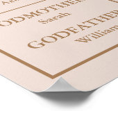 Poster Floral First Communion Fun Faits Signe photo (Coin)