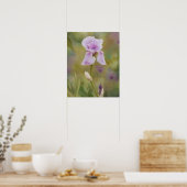 Poster Floral Fleur de Jardin d'Iris Violet (Cuisine)