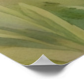 Poster Floral Fleur de Jardin d'Iris Violet (Coin)