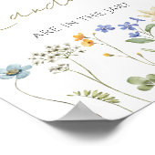 Poster Floral fleur sauvage Combien de bonbons (Coin)