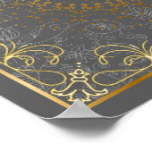 Poster Floral fleuri (Coin)