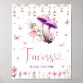 Poster Floral Garden Fairy Faveurs S'Il Vous Plaît Prendr (Devant)